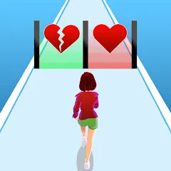 Взлом Girl Run 3D - Fun Running Game (девушка бежит)  [МОД Все открыто] - полная версия apk на Андроид