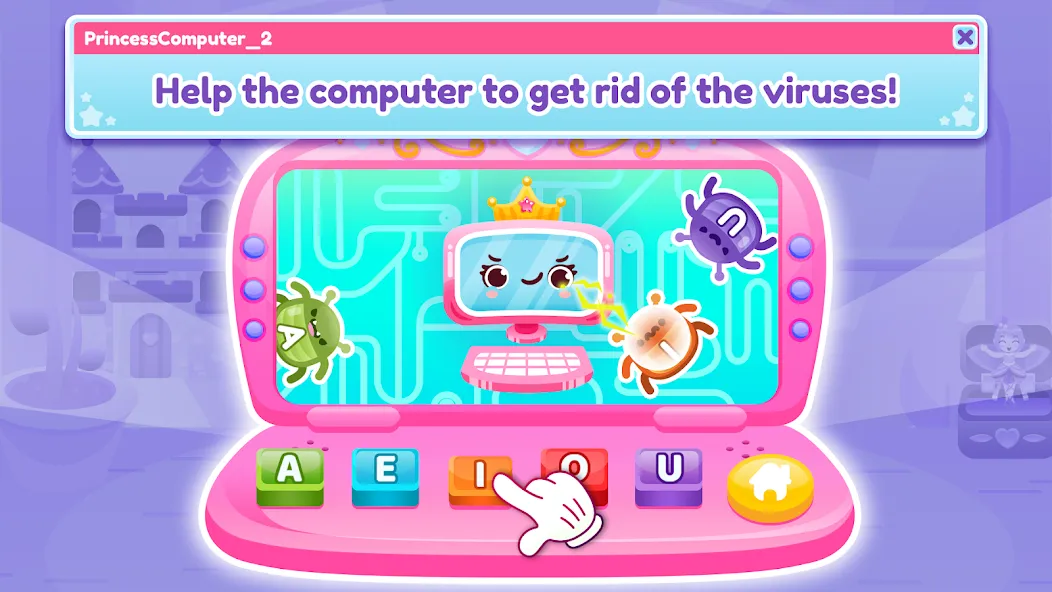 Princess Computer 2 Girl Games  [МОД Меню] Screenshot 2