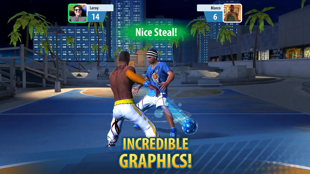 Basketball Stars: Multiplayer (Баскетбол Старс)  [МОД Много монет] Screenshot 4