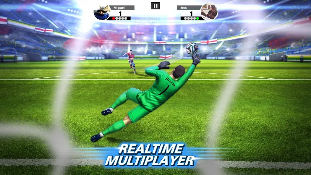 Football Strike: Online Soccer (Футбольный забастовка)  [МОД Unlocked] Screenshot 2