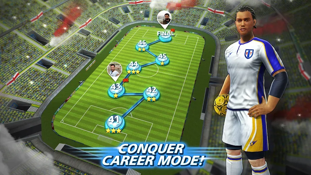 Football Strike: Online Soccer (Футбольный забастовка)  [МОД Unlocked] Screenshot 5