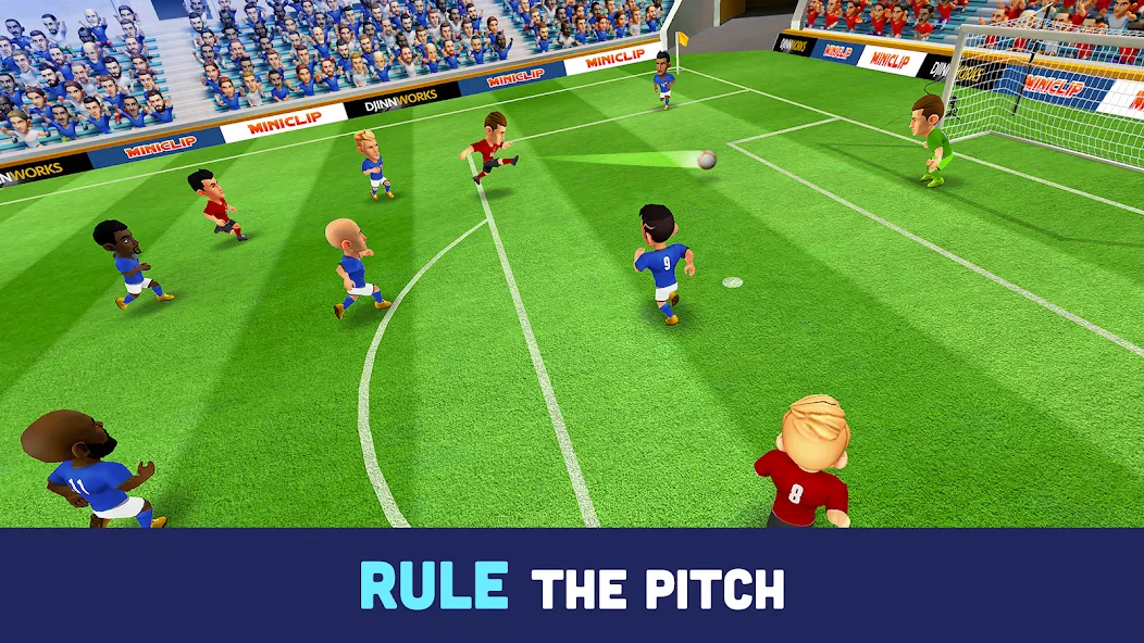 Mini Football - Mobile Soccer (Мини Футбол)  [МОД Mega Pack] Screenshot 3