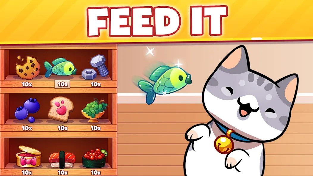 Cat Game - The Cats Collector!  [МОД Много монет] Screenshot 2