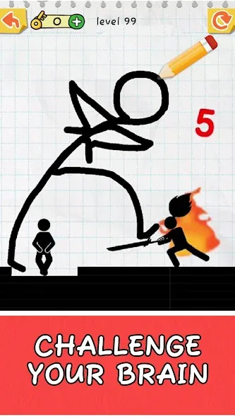 Draw 2 Save: Stickman Puzzle (Дроу 2 Сэйв)  [МОД Unlocked] Screenshot 5