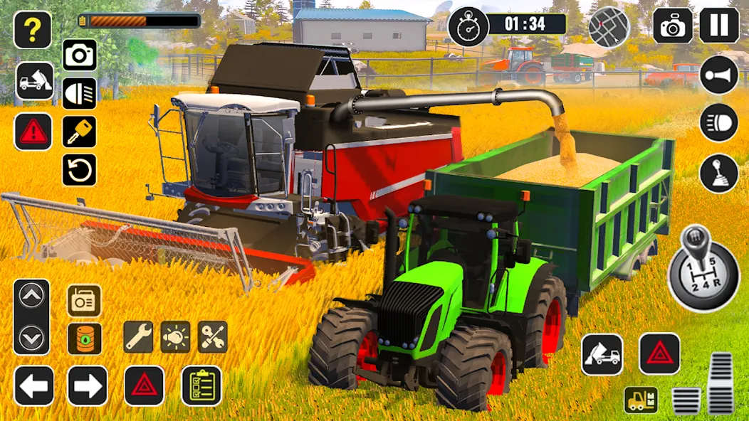 Tractor Farming Game Harvester  [МОД Unlimited Money] Screenshot 1