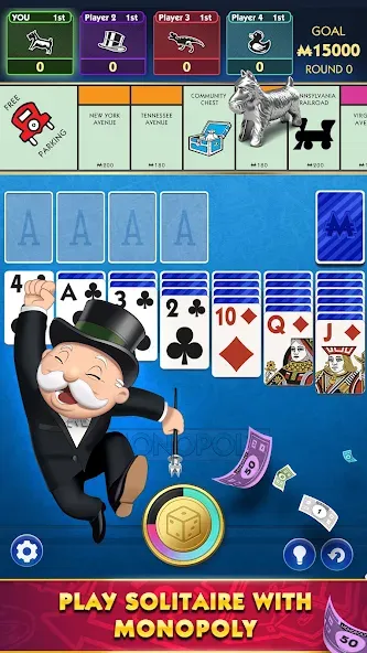 MONOPOLY Solitaire: Card Games (Монополия Солитер)  [МОД Бесконечные деньги] Screenshot 1