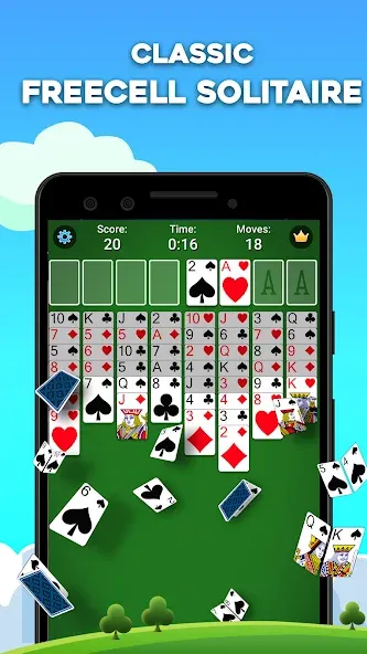 FreeCell Solitaire: Card Games (Фрицелл пасьянс)  [МОД Все открыто] Screenshot 1