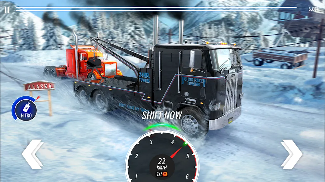 Big Rig Racing: Drag racing (Биг Риг Рейсинг)  [МОД Бесконечные деньги] Screenshot 2