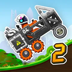 Взломанная Rovercraft 2: Race a space car (Роверкрафт 2)  [МОД Меню] - полная версия apk на Андроид