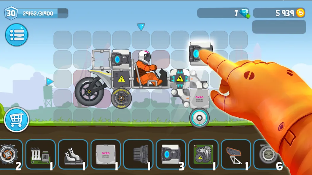 Rovercraft:Race Your Space Car (Роверкрафт)  [МОД Меню] Screenshot 2