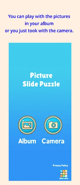 Slide Puzzle with your photo (Слайдпазл с вашим фото)  [МОД Unlocked] Screenshot 2