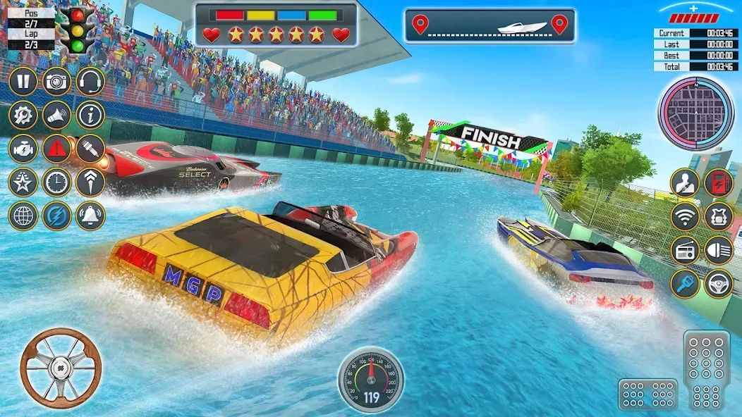 Speed Boat Racing: Boat games  [МОД Все открыто] Screenshot 4