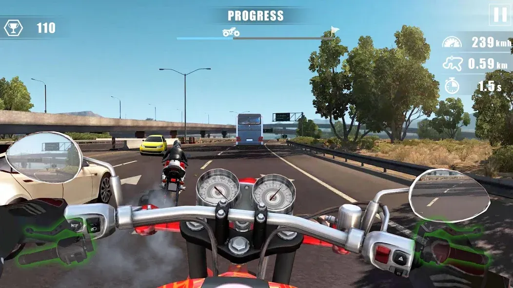 Moto Bike Race : Driving Car (Мото Байк Рейс)  [МОД Бесконечные деньги] Screenshot 3