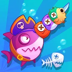 Взломанная Sword Shark.io - Hungry Shark  [МОД Все открыто] - полная версия apk на Андроид