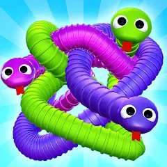 Скачать взлом Tangled Snakes Puzzle Game (Танглед Снейк 3Д)  [МОД Menu] - полная версия apk на Андроид