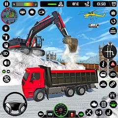 Взломанная Excavator Simulator Crane Game (Экскаватор Симулятор Кран Игра)  [МОД Много денег] - стабильная версия apk на Андроид