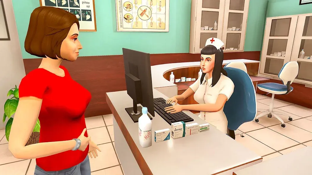 Virtual Pregnant Mom Baby Care (Виртуальная беременная мама Уход за младенцем)  [МОД Меню] Screenshot 1