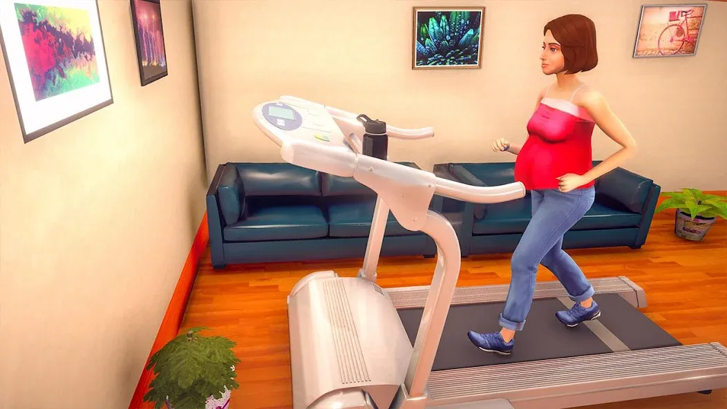 Virtual Pregnant Mom Baby Care (Виртуальная беременная мама Уход за младенцем)  [МОД Меню] Screenshot 3