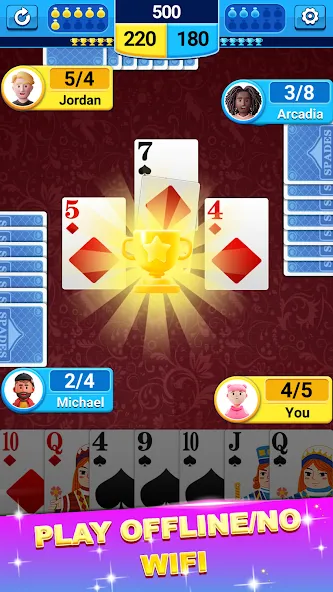 Spades  [МОД Бесконечные монеты] Screenshot 4