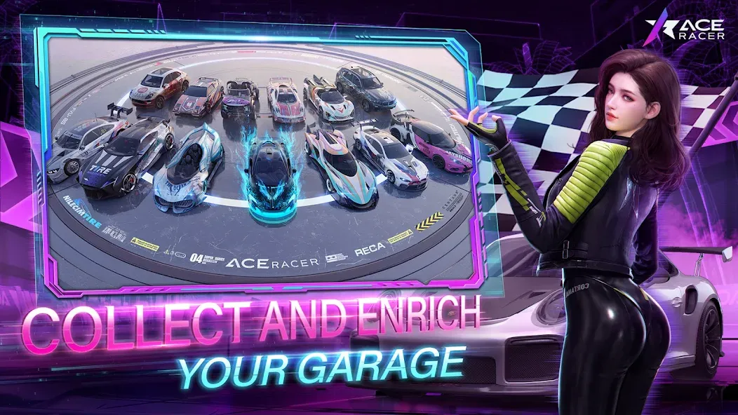 Ace Racer (Эйс Рейсер)  [МОД Бесконечные монеты] Screenshot 2