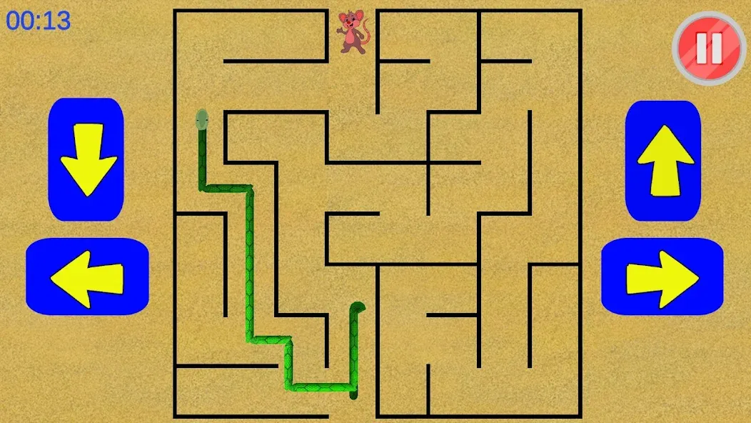 Snake Maze game (Змеиная лабиринтная игра)  [МОД Unlocked] Screenshot 4