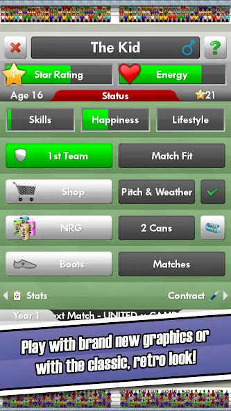 New Star Soccer (Нью Стар Соккер)  [МОД Unlocked] Screenshot 2