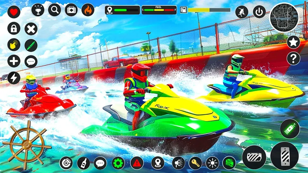 Jetski Boat Racing: Boat Games (Джетски Гонки на лодках)  [МОД Бесконечные монеты] Screenshot 2