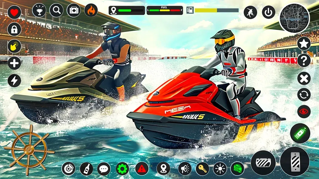 Jetski Boat Racing: Boat Games (Джетски Гонки на лодках)  [МОД Бесконечные монеты] Screenshot 3