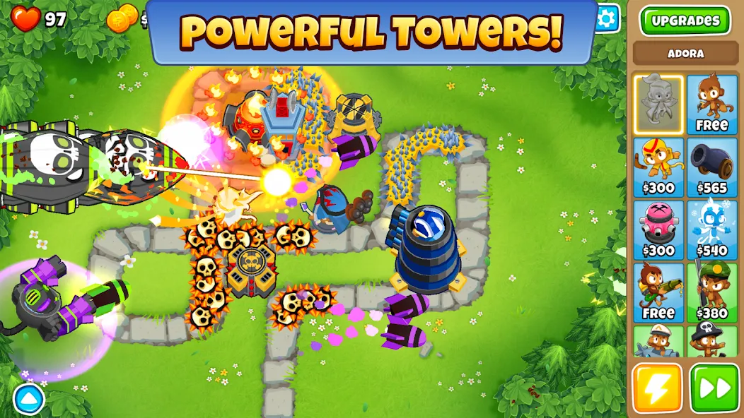 Bloons TD 6 (Блунс ТД 6)  [МОД Mega Pack] Screenshot 2