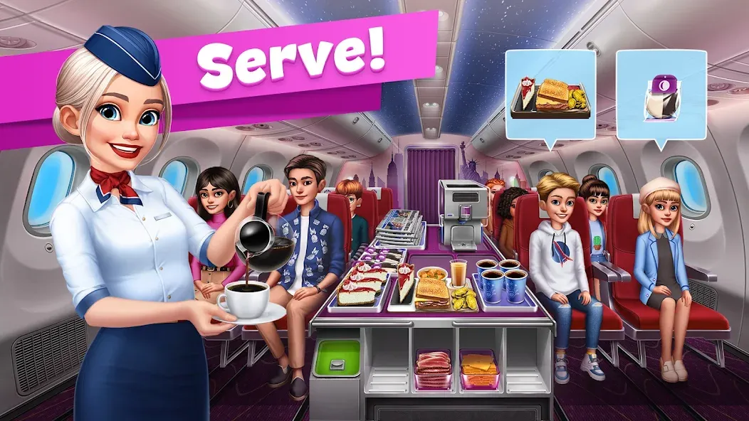 Airplane Chefs - Cooking Game (Эйрплейн Чефз)  [МОД Меню] Screenshot 3