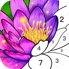 Взломанная Color Time - Paint by Number (Колор Тайм)  [МОД Mega Pack] - стабильная версия apk на Андроид