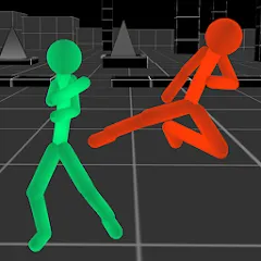 Скачать взломанную Stickman Fighting Neon Warrior  [МОД Menu] - последняя версия apk на Андроид