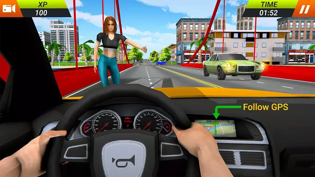 Modern Taxi Car Glory Driving  [МОД Меню] Screenshot 1