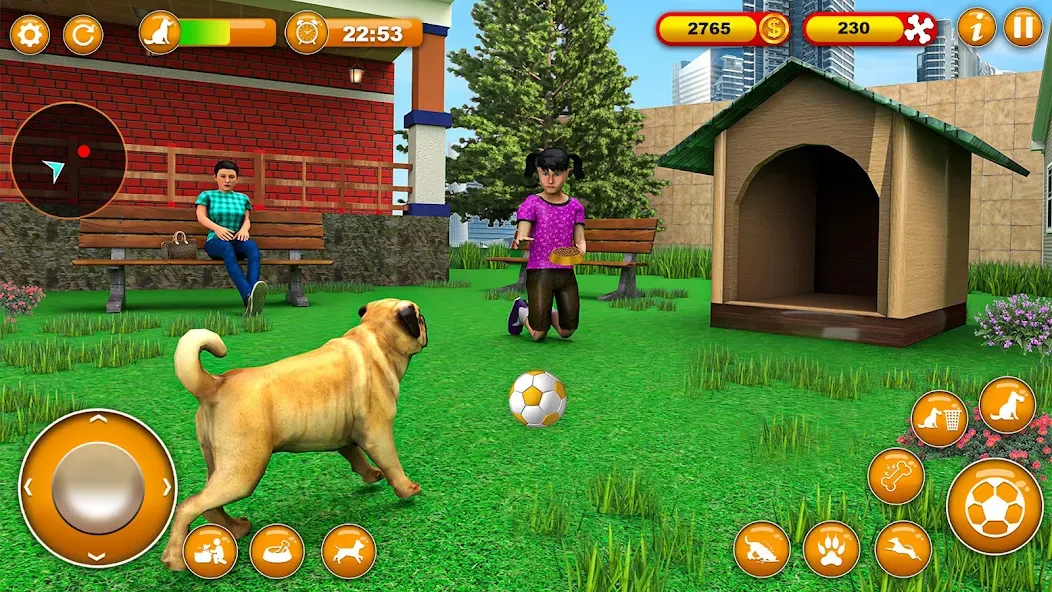 Pet Dog Family Adventure Games  [МОД Menu] Screenshot 2