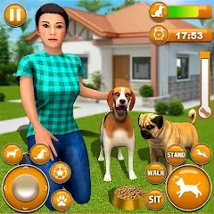 Скачать взлом Pet Dog Family Adventure Games  [МОД Menu] - стабильная версия apk на Андроид