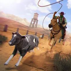 Взломанная Cowboys Horse Racing Derby  [МОД Unlimited Money] - стабильная версия apk на Андроид
