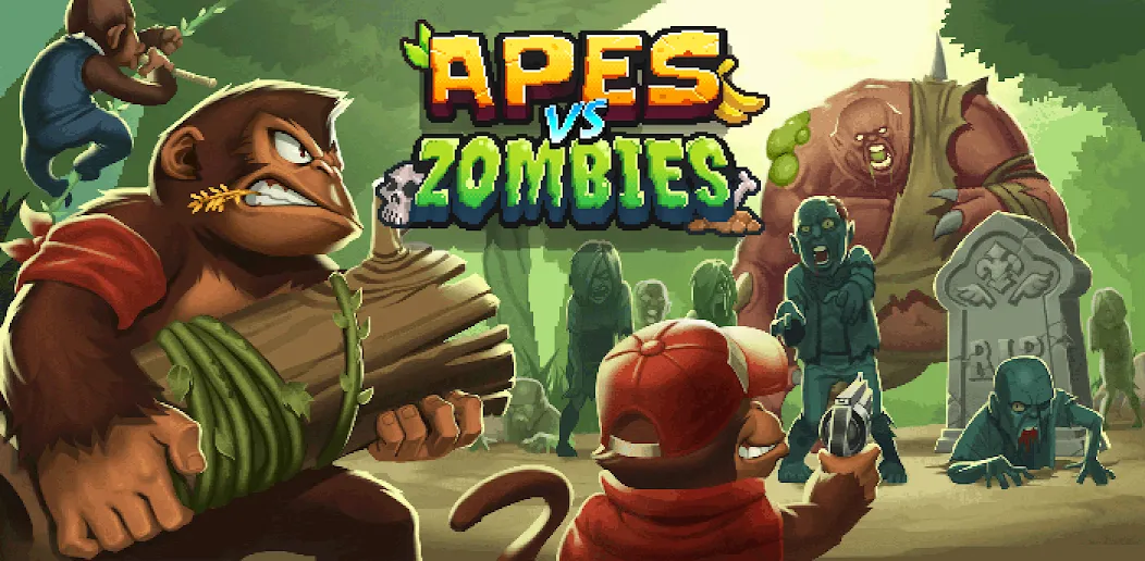 Apes vs. Zombies  [МОД Меню] Screenshot 1