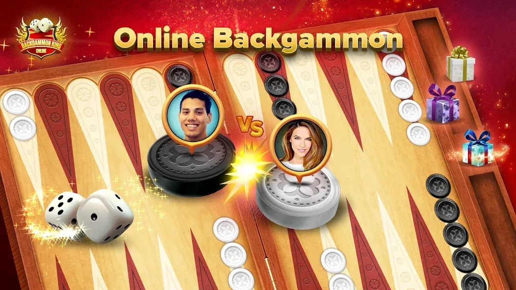 Backgammon King Online  [МОД Unlocked] Screenshot 1