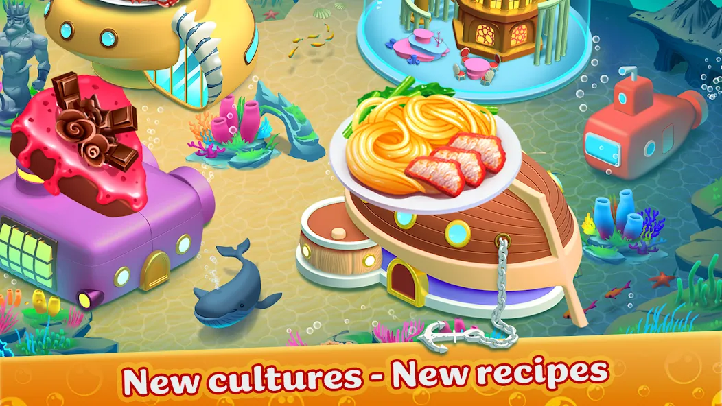 Cooking Aquarium - A Star Chef (Кукинг Аквариум)  [МОД Unlimited Money] Screenshot 5