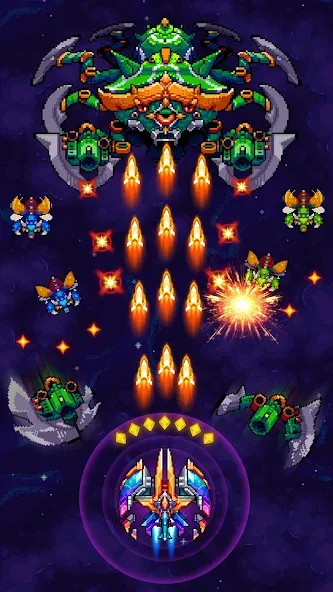 Galaxiga Arcade Shooting Game (Галаксига)  [МОД Unlocked] Screenshot 1