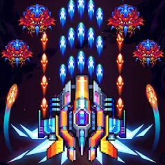 Взломанная Galaxiga Arcade Shooting Game (Галаксига)  [МОД Unlocked] - последняя версия apk на Андроид