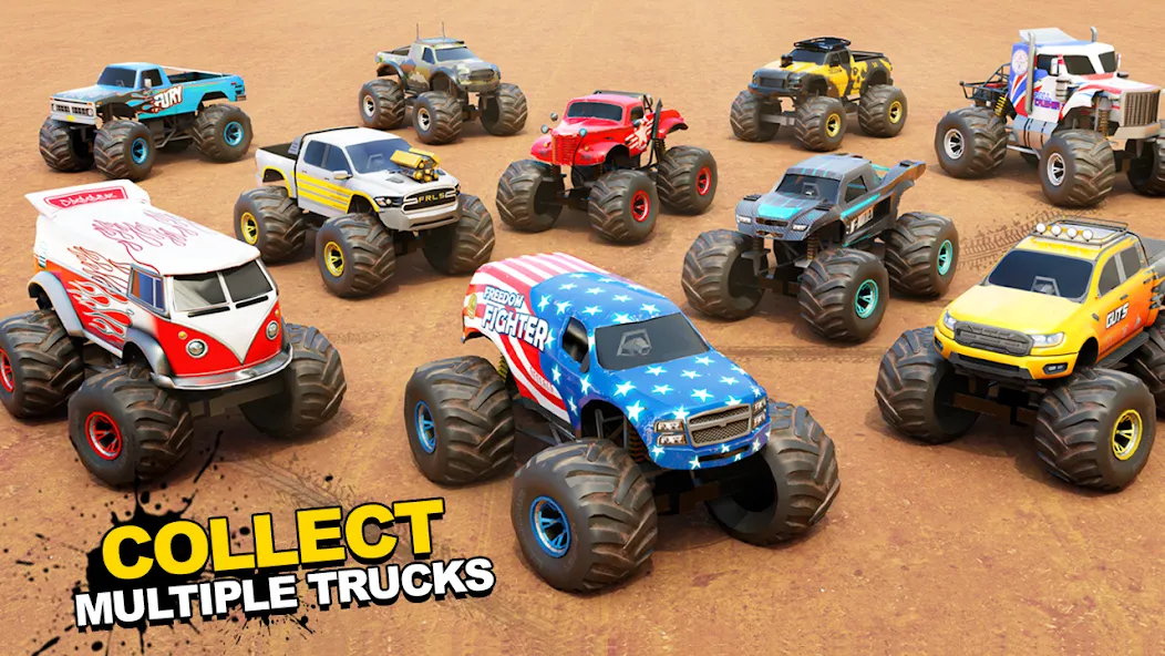 Fearless US Monster Truck Game (Фирлесс ЮЭС Монстер Трак Гейм)  [МОД Menu] Screenshot 2