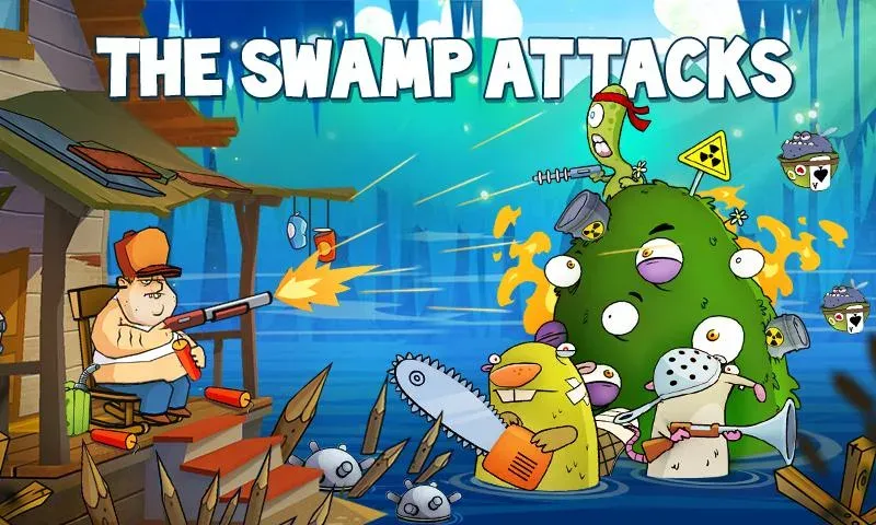 Swamp Attack (Свомп Аттак)  [МОД Бесконечные монеты] Screenshot 1