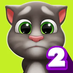 Взлом My Talking Tom 2  [МОД Много монет] - стабильная версия apk на Андроид