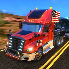 Взлом Truck Simulator USA Revolution (Трак Симулятор США Революция)  [МОД Все открыто] - полная версия apk на Андроид