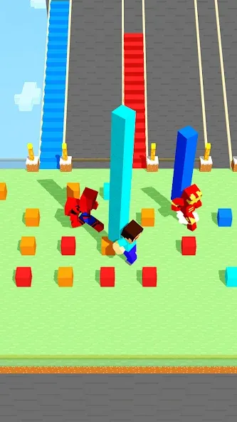 Craft Bridge Race (Крафт Бридж Рейс)  [МОД Unlimited Money] Screenshot 2