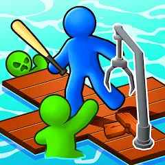 Взломанная Zombie Raft (Зомби Рафт)  [МОД Все открыто] - полная версия apk на Андроид
