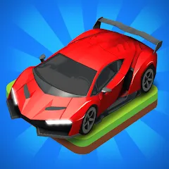 Скачать взломанную Merge Car - Idle Merge Cars (Мердж Кар)  [МОД Все открыто] - полная версия apk на Андроид