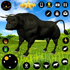 Взломанная Angry Bull Attack Fight Games (Ангри Булл Атак Файт Геймс)  [МОД Бесконечные деньги] - полная версия apk на Андроид