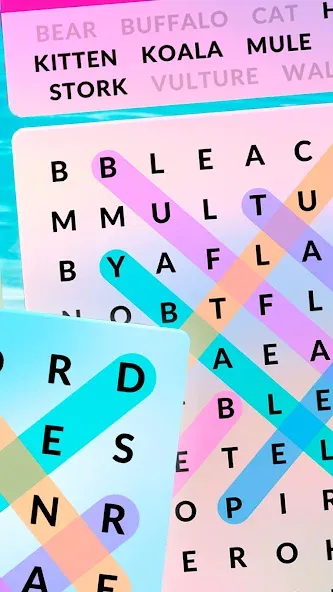 Wordscapes Search (Вордскейпс Серч)  [МОД Бесконечные деньги] Screenshot 2